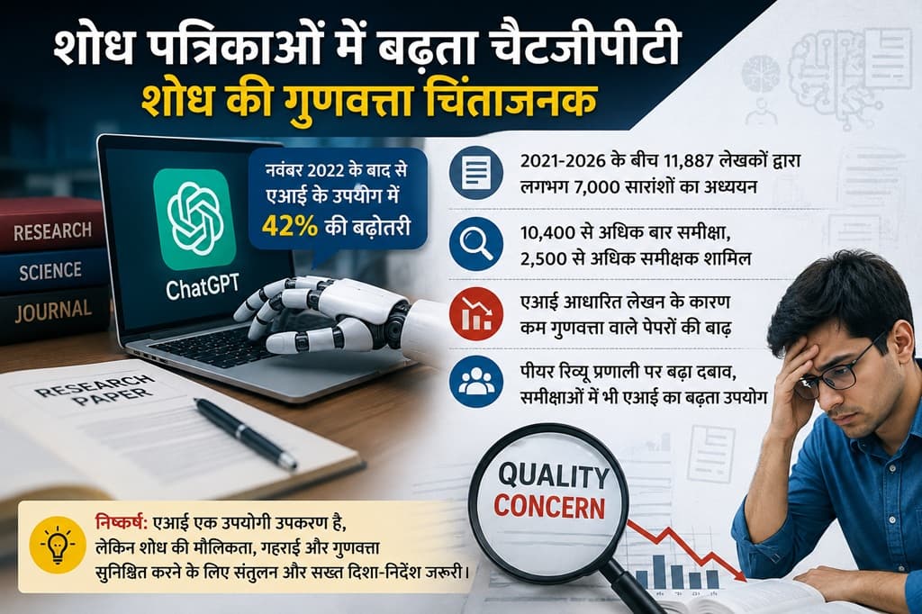 चैटजीपीटी का बढ़ता असर अकादमिक शोध की विश्वसनीयता पर सवाल